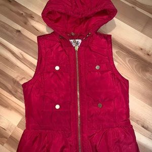 Juicy Couture Puffer Vest Hooded Jacket Medium